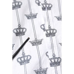 Dolce & Gabbana White Crown Cotton GOLD Formal Dress Shirt TSH86378-40