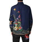 Dolce & Gabbana Blue Rabbit Print Long Sleeve Shirt TSH90249-40