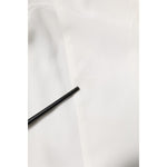 Dolce & Gabbana White Silk GOLD Dress Formal Collared Shirt TSH878640-38