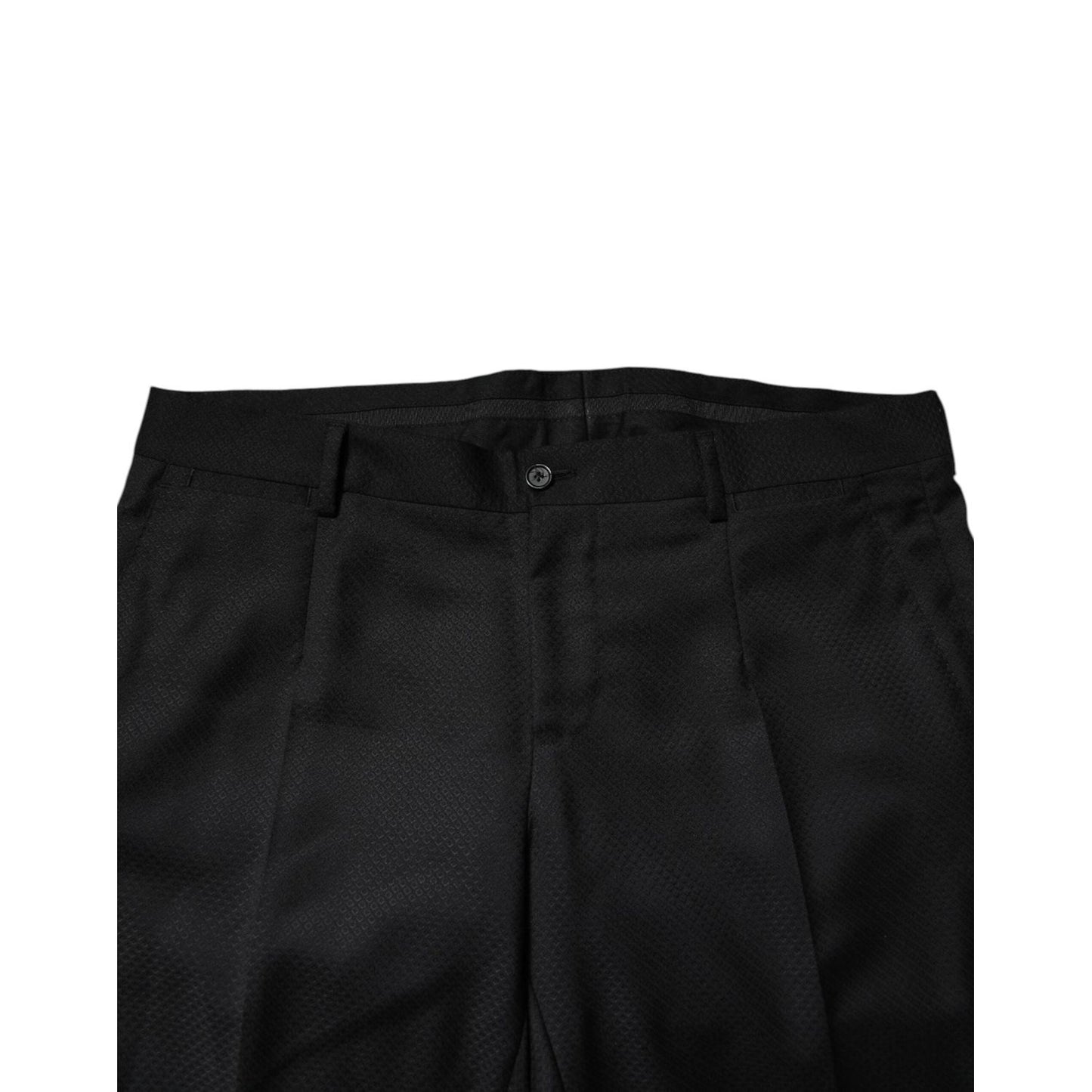 Dolce & Gabbana Black Wool Single Breasted 2 Piece Suit KOS2274-48