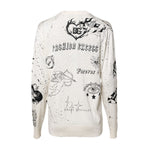 Dolce & Gabbana White Logo Angel Print Women Pullover Sweater THS90376-40
