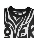 Dolce & Gabbana Black White Print Women Pullover Sweater THS90379-40
