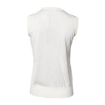 Dolce & Gabbana White Silk Round Neck Sleeveless Tank Top THS90385-36