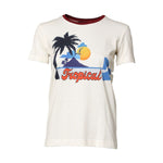 Dolce & Gabbana White Cotton Print Short Sleeves Top T-shirt TSH90388-36