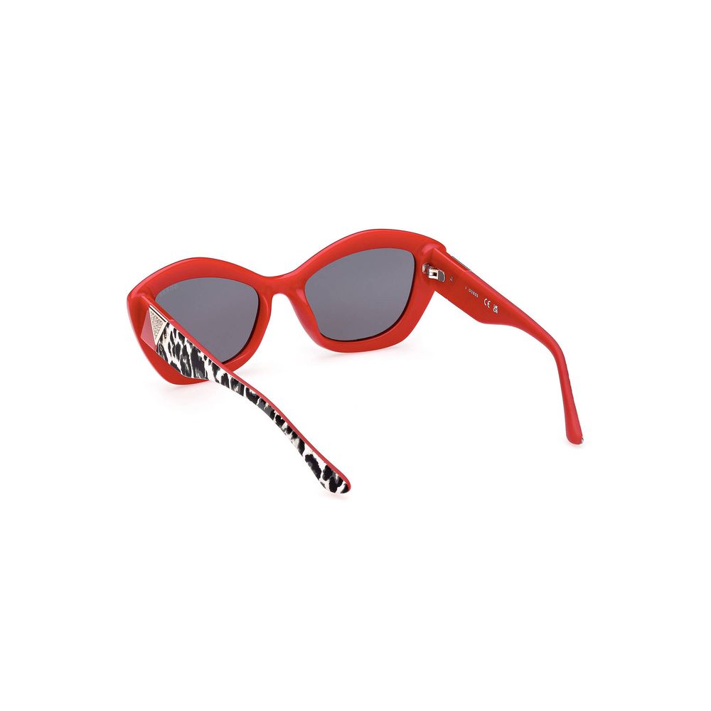 Guess Jeans Red Injected Women Sunglass Guess Jeans Maroon