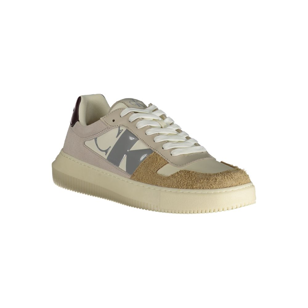 Calvin Klein Beige Polyester Sneaker Calvin Klein Rosy Brown