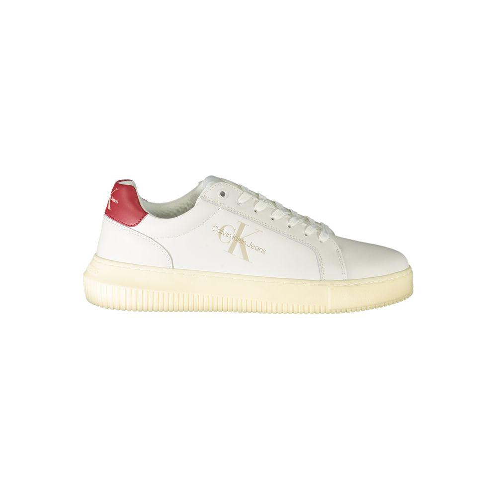 Calvin Klein White Polyester Sneaker Calvin Klein Antique White