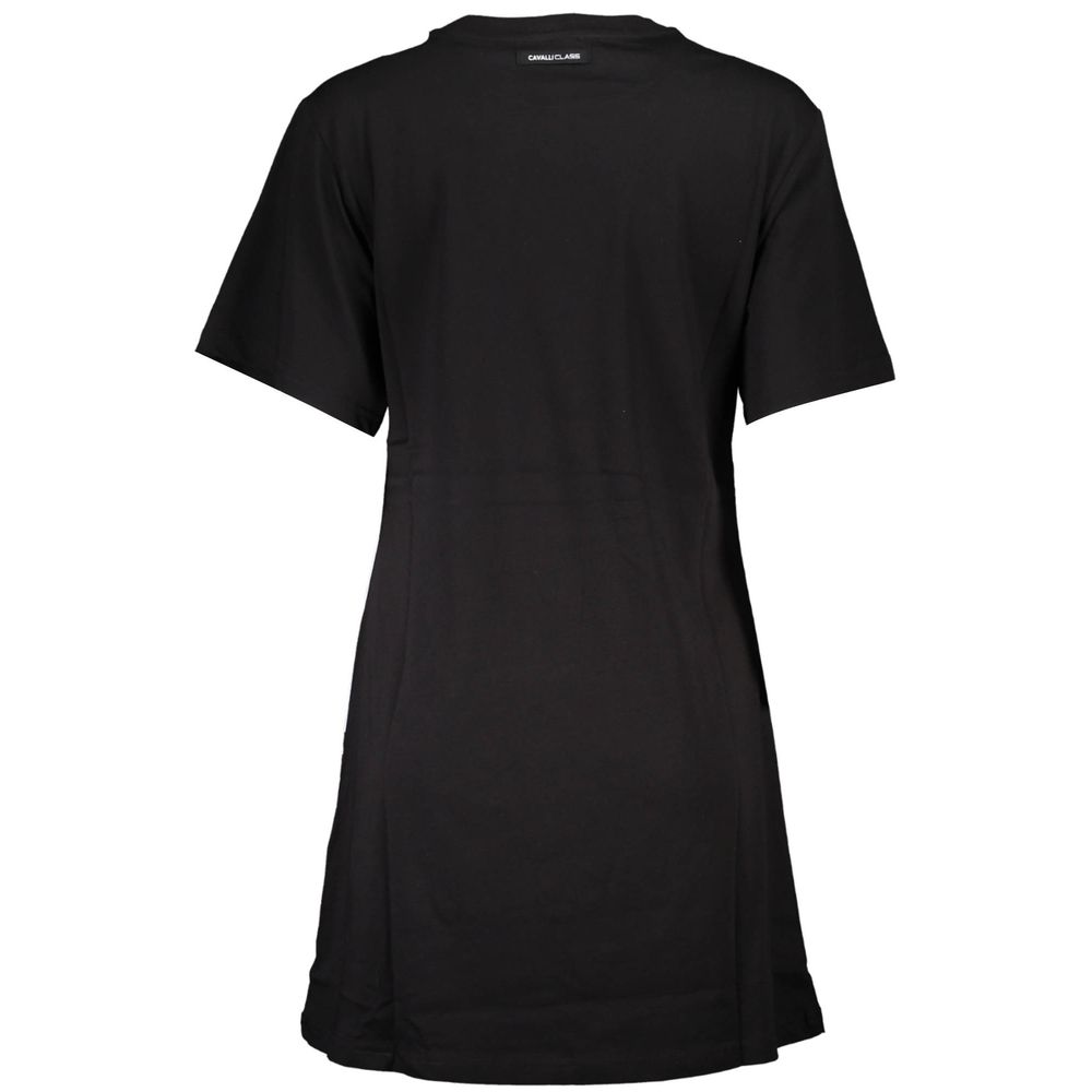 Cavalli Class Black Cotton Women Dress Cavalli Class Black