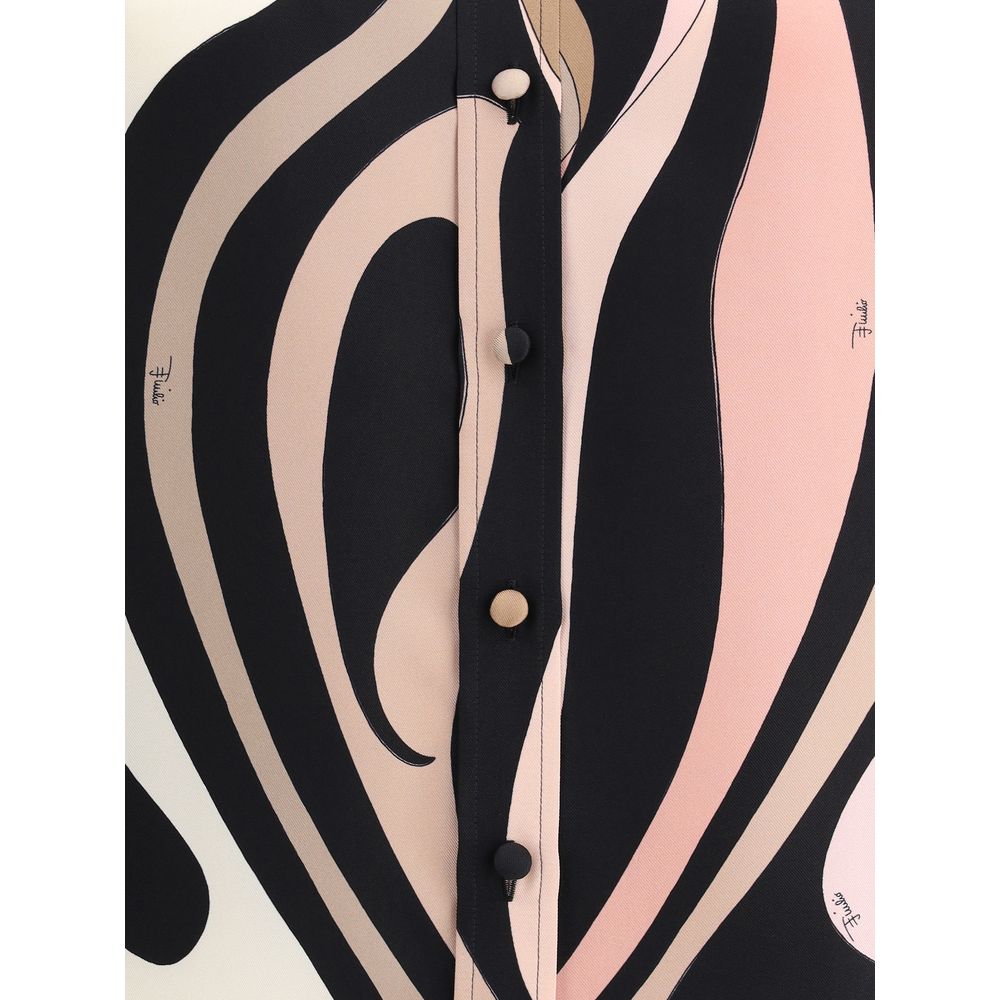 Emilio Pucci Marble Print Shirt Emilio Pucci Black