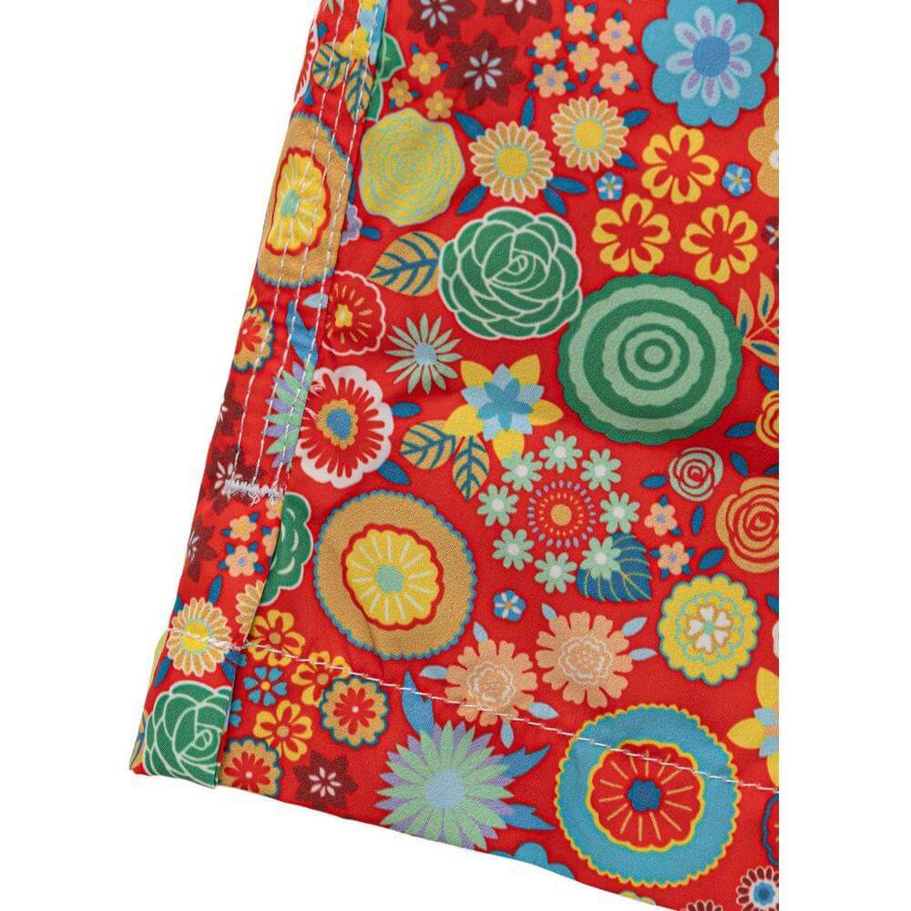 Isaia Red Polyester Swim Short IS-9194665-M