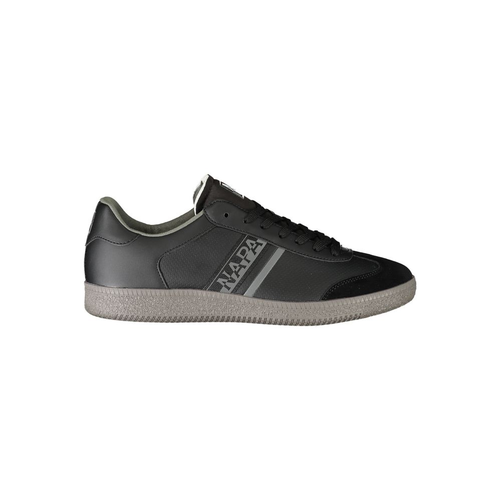 Napapijri Black Polyester Sneaker Napapijri Dark Slate Gray