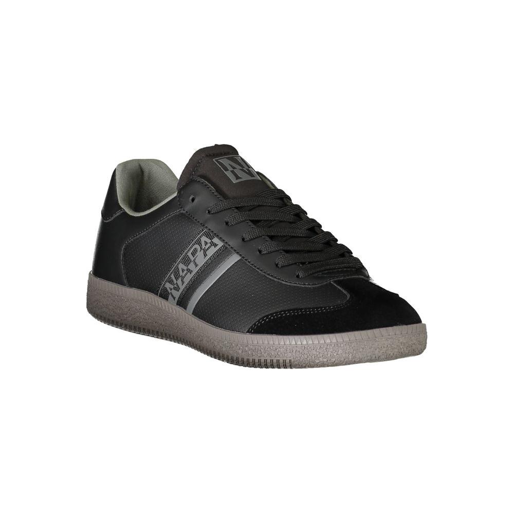 Napapijri Black Polyester Sneaker Napapijri Dark Slate Gray