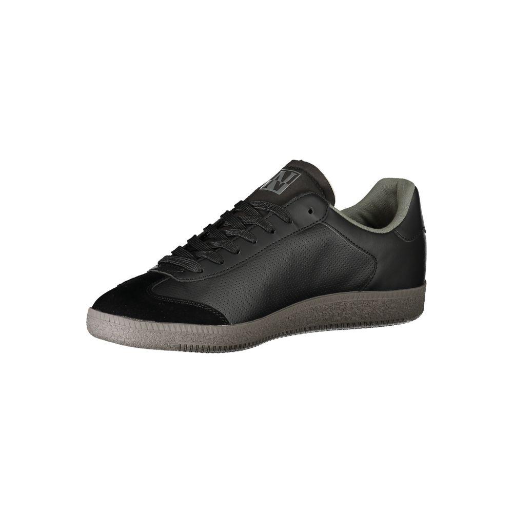 Napapijri Black Polyester Sneaker Napapijri Dark Slate Gray