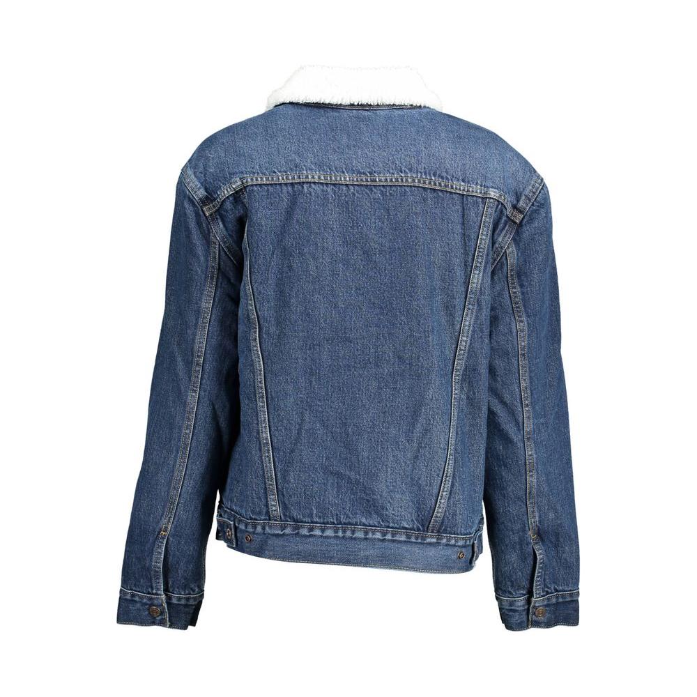 Levi's Blue Cotton Women Jacket Levi's Dark Slate Blue