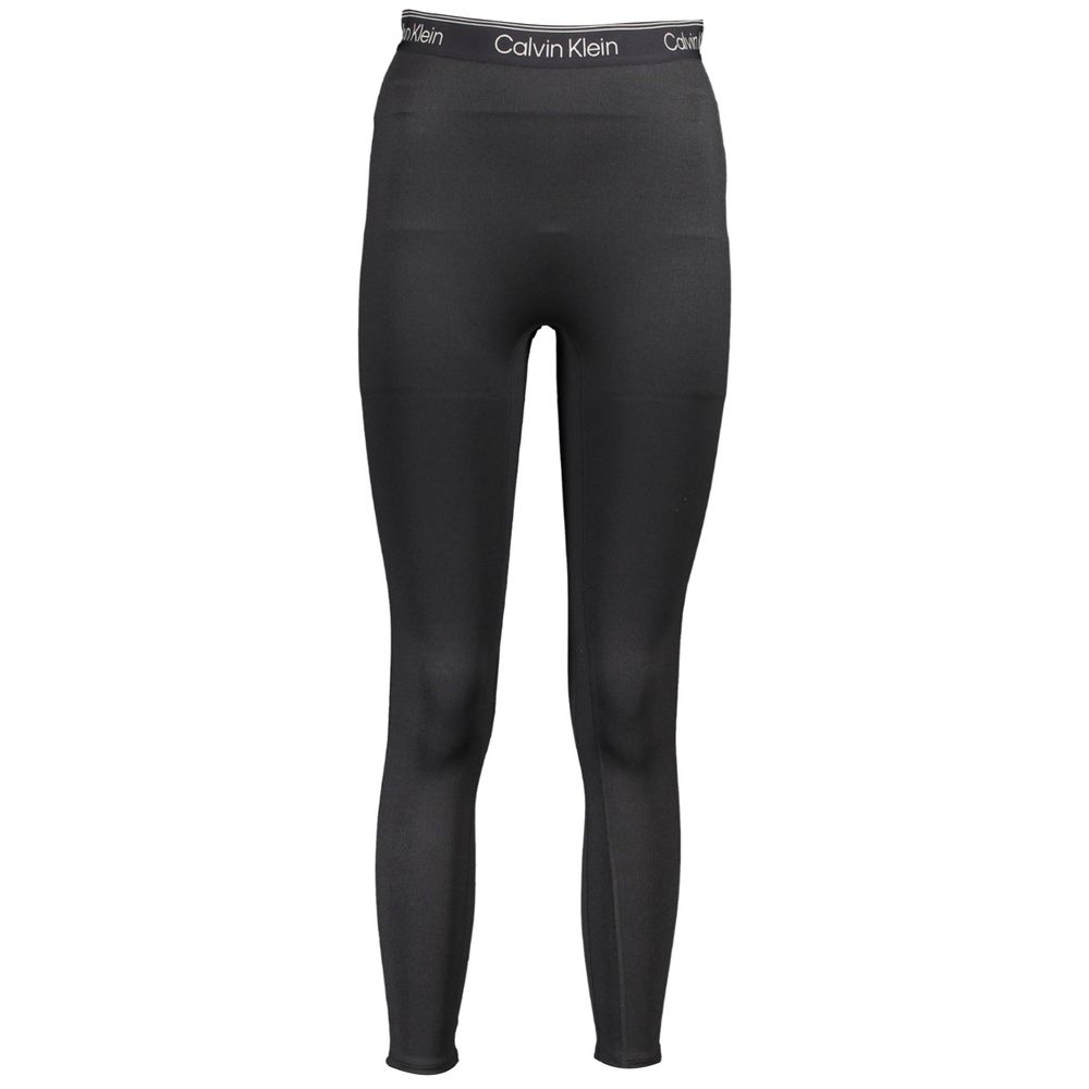 Calvin Klein Black Polyester Women Legging Calvin Klein Dark Slate Gray