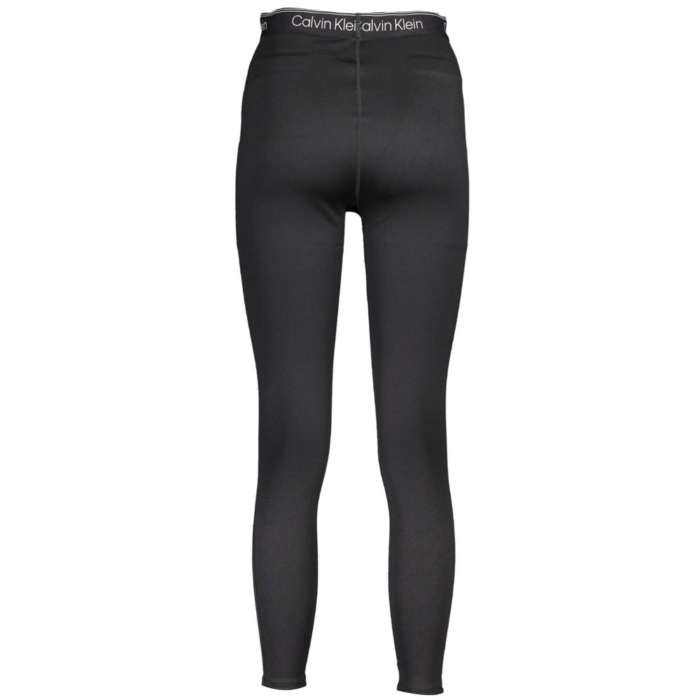 Calvin Klein Black Polyester Women Legging Calvin Klein Dark Slate Gray