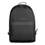Tommy Hilfiger Black Polyester Men Backpack TO-20401