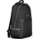 Tommy Hilfiger Black Polyester Men Backpack TO-20401