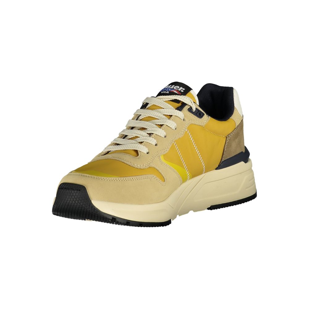 Blauer Beige Polyester Men Sneaker Blauer Tan
