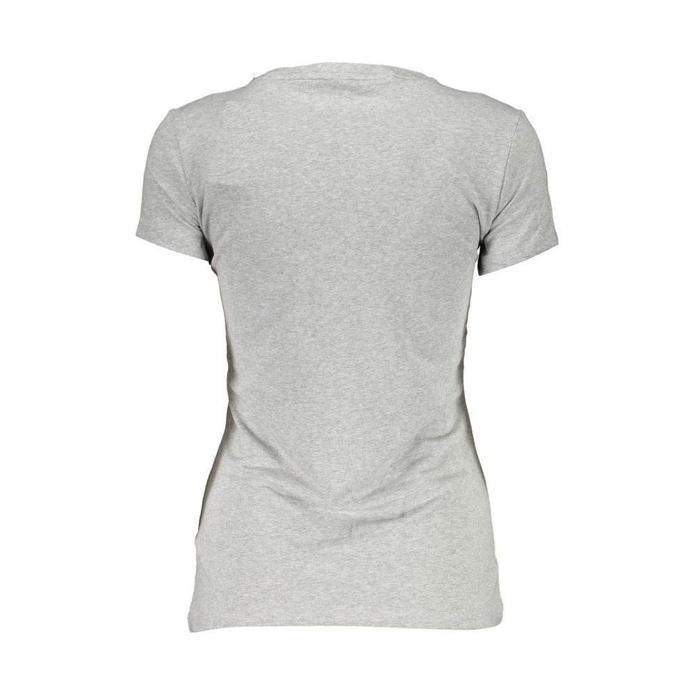 Guess Jeans Gray Cotton Women T-Shirt Guess Jeans Gray