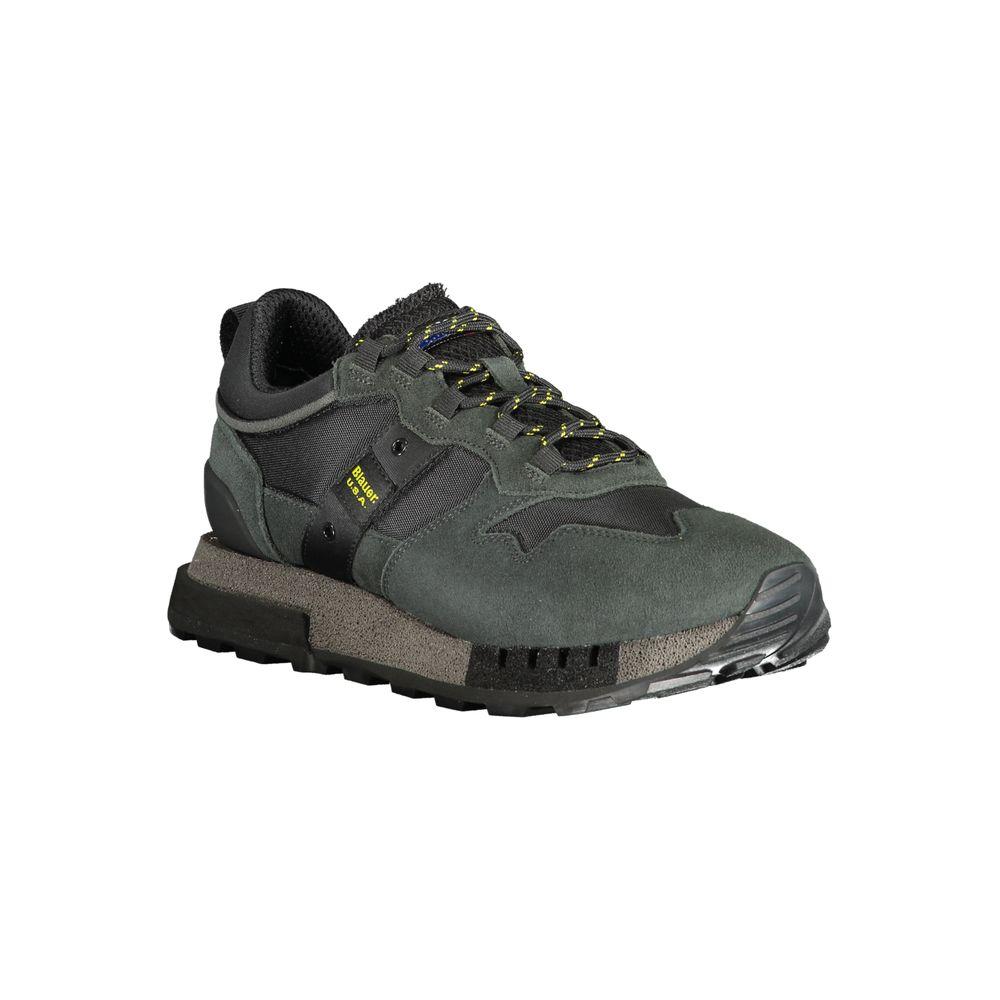 Blauer Black Polyethylene Men's Sneaker with comfort footbed and bold design