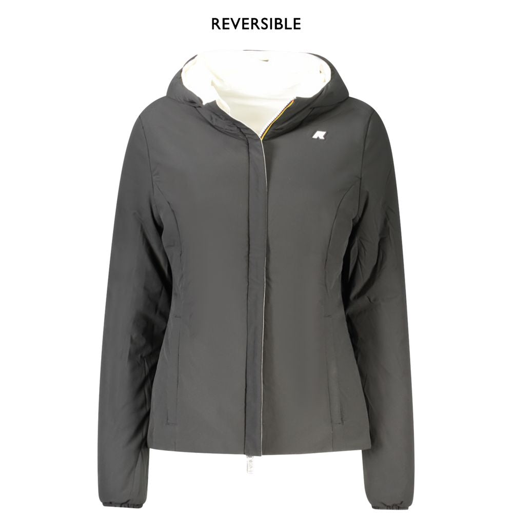 K-WAY White Nylon Women Jacket K-WAY Dim Gray
