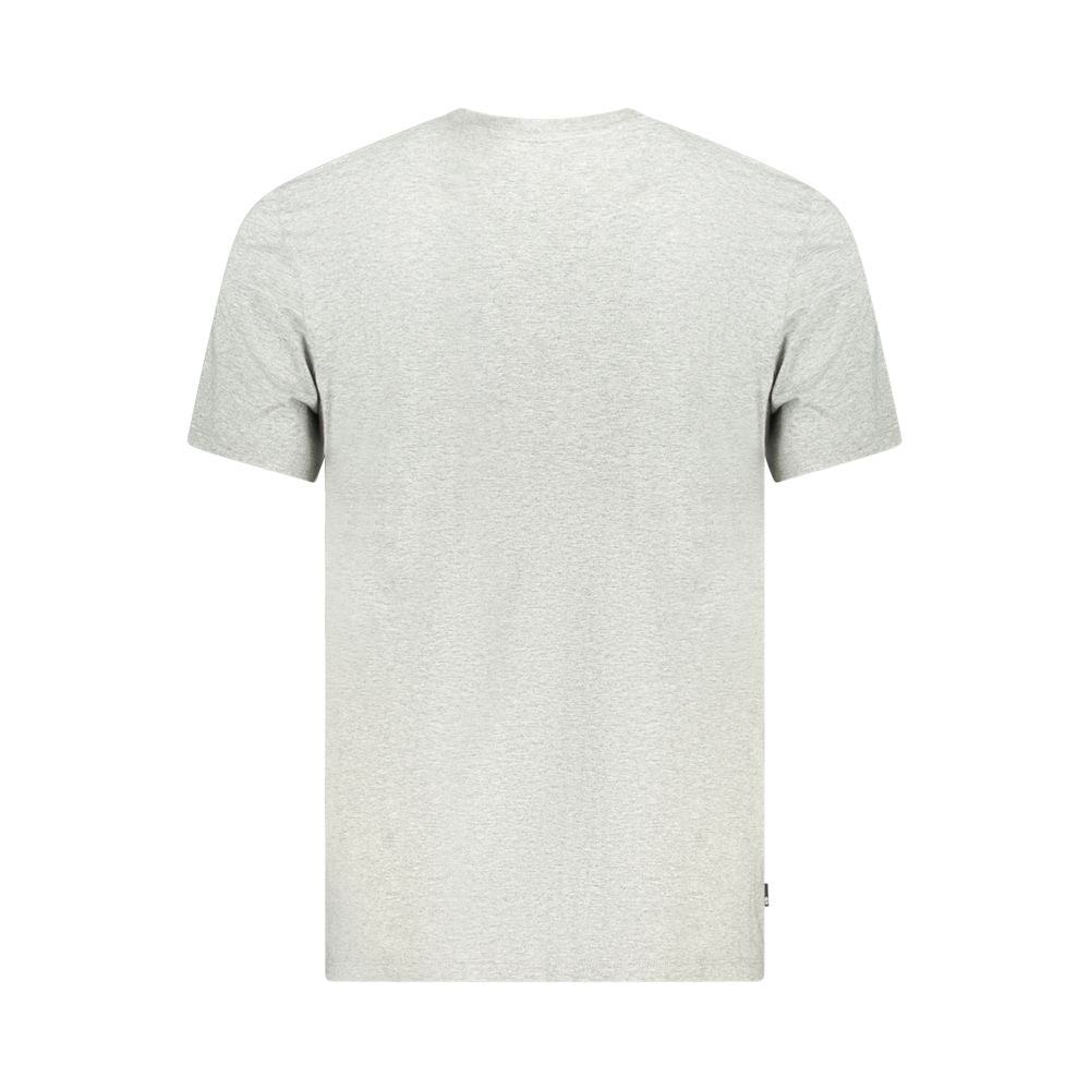 Timberland Gray Cotton Men T-Shirt Timberland Light Gray