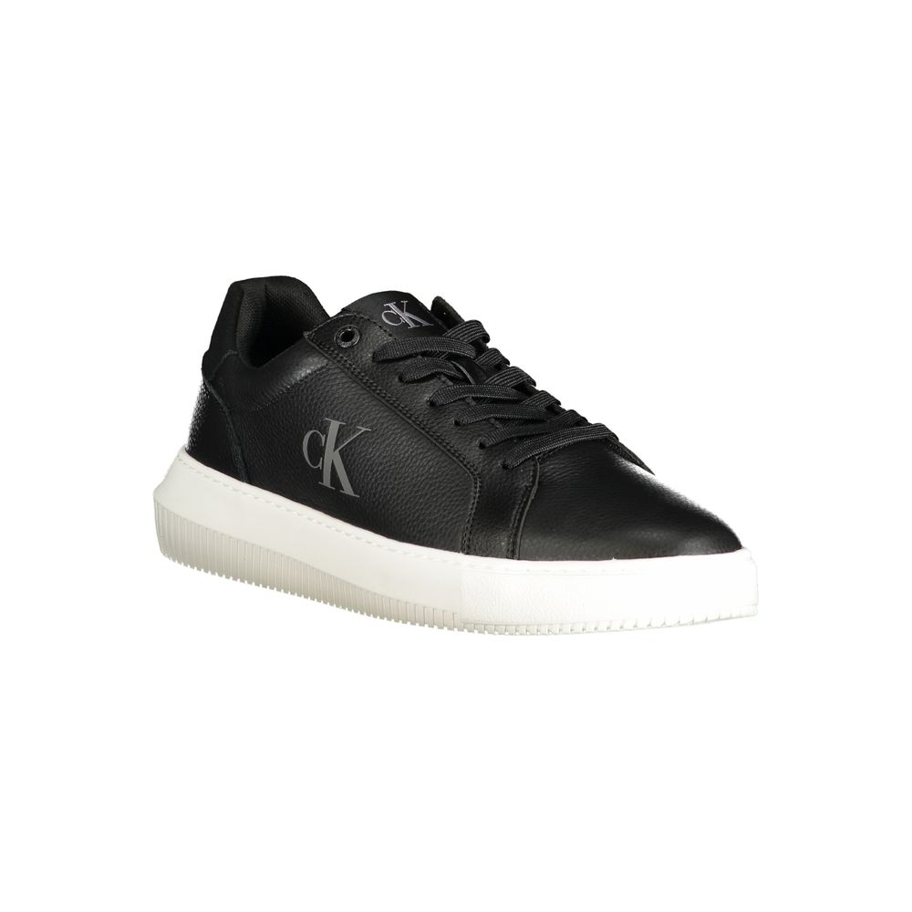 Calvin Klein Black Polyethylene Men Sneaker Calvin Klein Light Gray