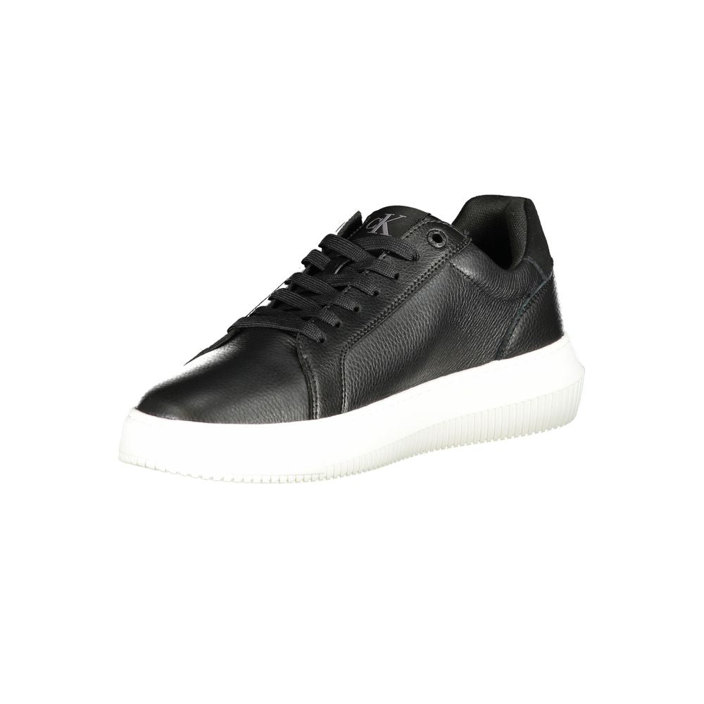 Calvin Klein Black Polyethylene Men Sneaker Calvin Klein Dark Slate Gray