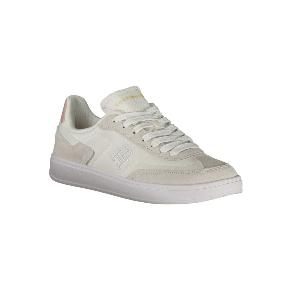 Tommy Hilfiger White Polyethylene Women Sneaker Tommy Hilfiger Gray