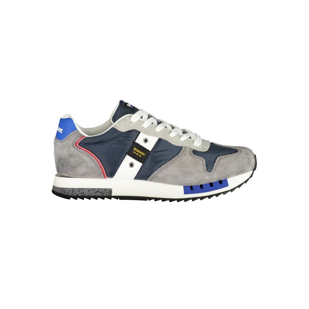 Blauer Gray Leather Men Sneaker