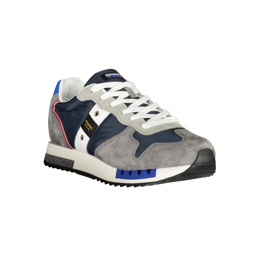 Blauer Gray Leather Men Sneaker