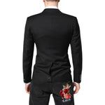Dolce & Gabbana Black MARTINI Double Breasted Coat Blazer KOS2234-44