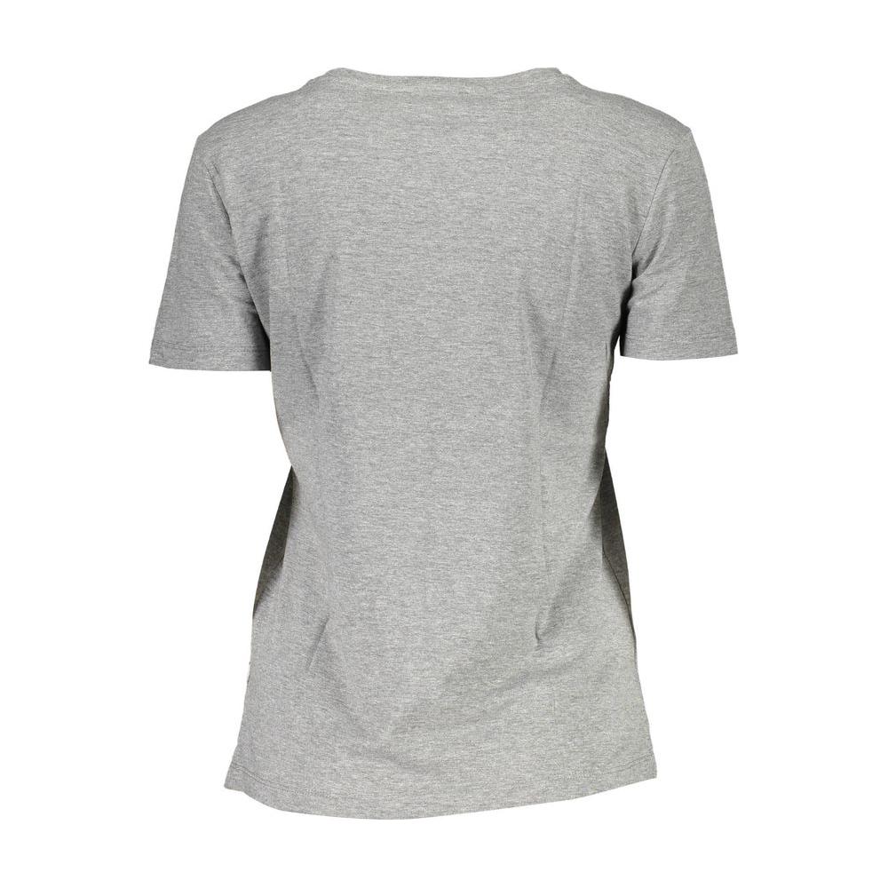 Guess Jeans Gray Cotton Women T-Shirt Guess Jeans Dark Gray