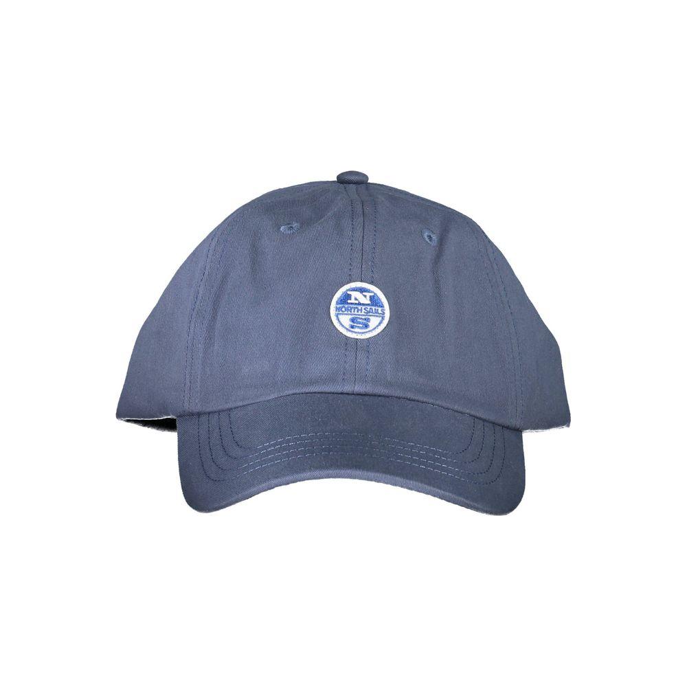 North Sails Blue Cotton Men Cap North Sails Dim Gray