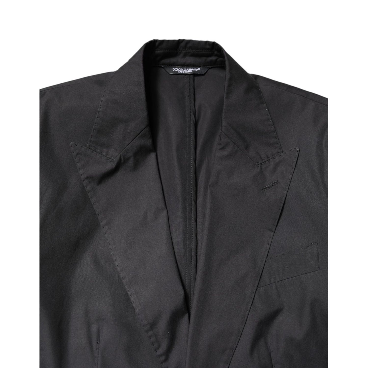Dolce & Gabbana Black Cotton TAORMINA Formal 2 Piece Suit KOS2173-44