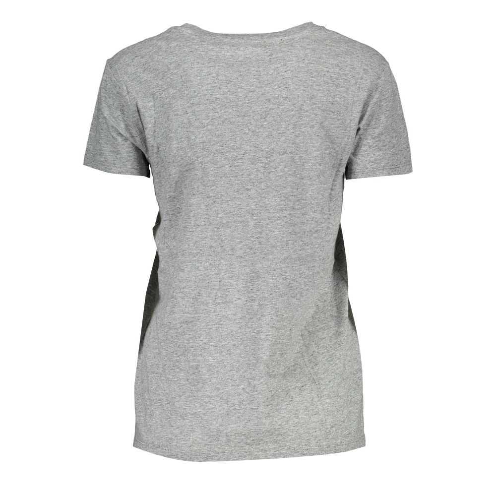 Levi's Gray Cotton Women T-Shirt Levi's Dark Gray