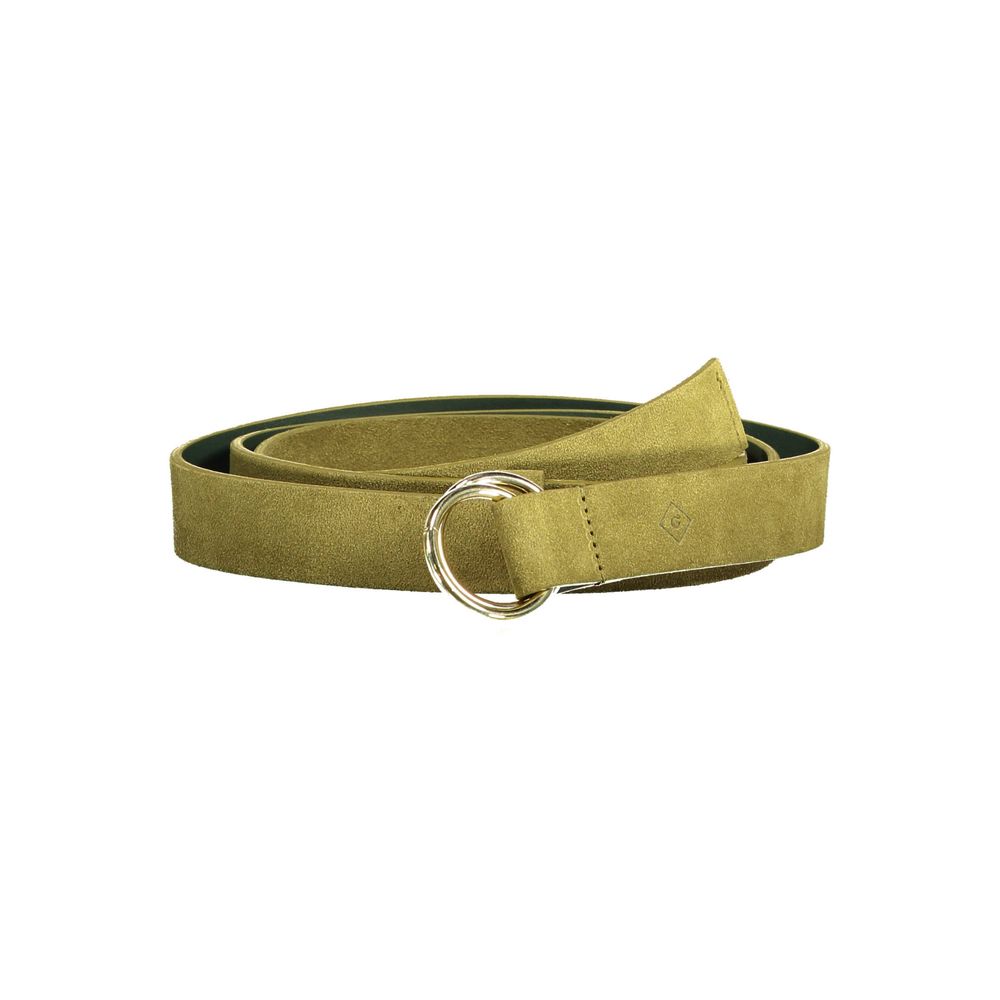 Gant Green Leather Belt Gant Olive Drab