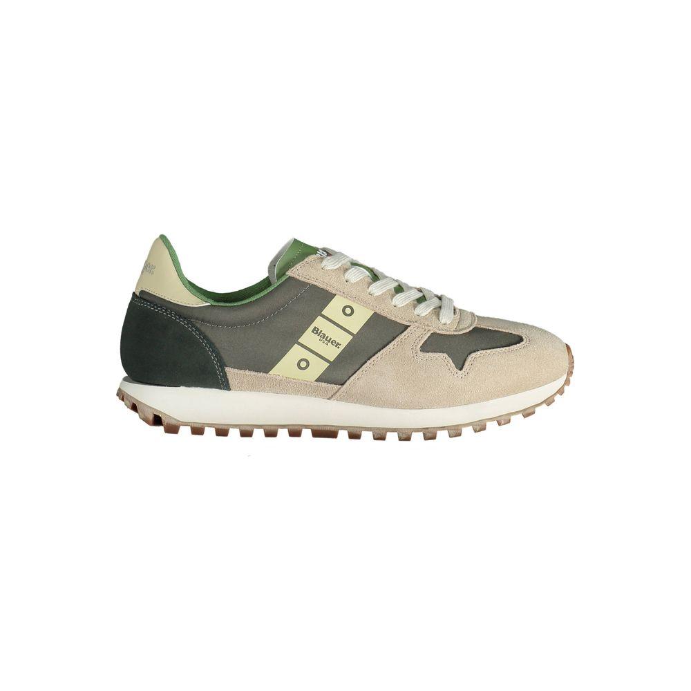 Blauer beige polyester men's sneaker featuring a sporty design with contrasting accents and signature branding, perfect for casual wear.