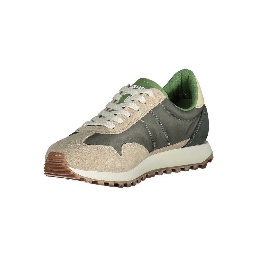 Blauer beige polyester men's sneaker with contrasting accents, showcasing sporty and refined style, perfect for casual outings.