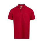 Burberry Red Cotton Collared Polo Shirt