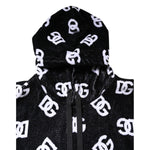 Dolce & Gabbana Black DG Cotton Hooded Sleeveless Sweater THS90350-60