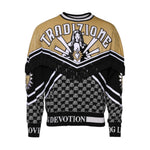 Dolce & Gabbana Multicolor Cotton Crew Neck Pullover Sweater