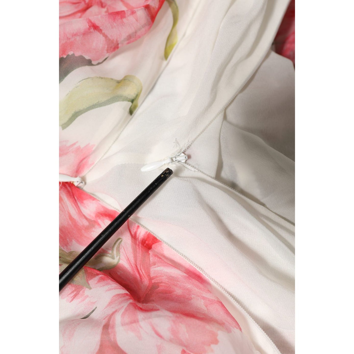 Dolce & Gabbana White Floral Silk Halter A-line Maxi Dress DR281310-38