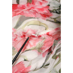 Dolce & Gabbana White Floral Silk Halter A-line Maxi Dress DR281310-38