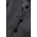 Dolce & Gabbana Black Striped Button Down Sleeveless Vest Top TSH7067-42