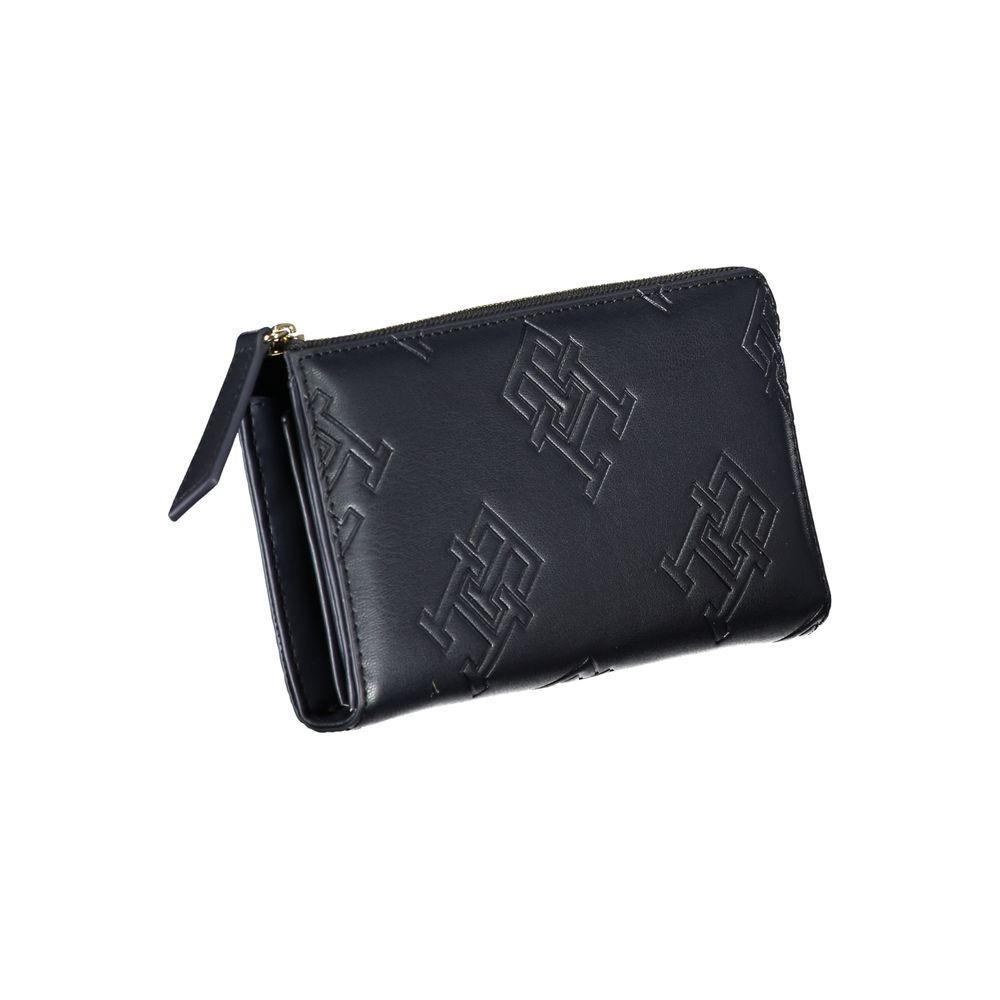 Tommy Hilfiger Elegant Blue Zip-Around Wallet TO-27155
