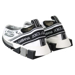 Dolce & Gabbana White Black Slip On Sorrento Sneakers LA8152-36