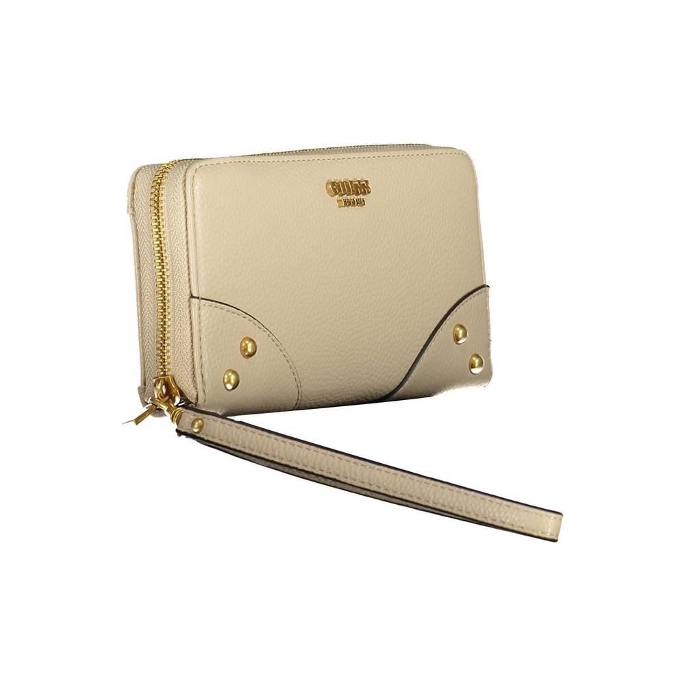 Guess Jeans Beige Polyethylene Women Wallet