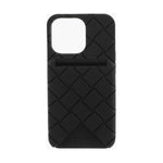 Bottega Veneta Bottega Veneta Braided Iphone 13 Pro Cover with External Card Holder BOP629096GD 1728,74866327712,Black,Bottega Veneta,Jewelry,Men,Men - Jewelry,New with tags,Other - Men - Jewelry